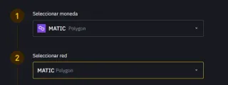 Depositar MATIC desde la red de Polygon en Binance