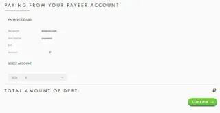 Deposito desde Payeer