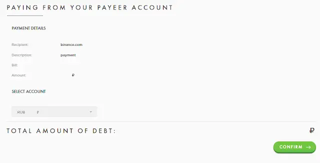 Deposito desde Payeer