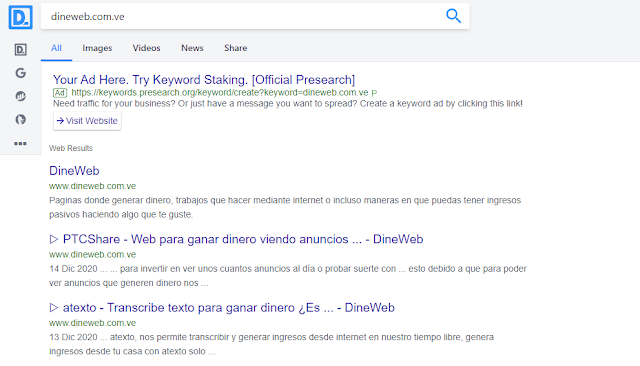 Presearch.org Dineweb.com.ve