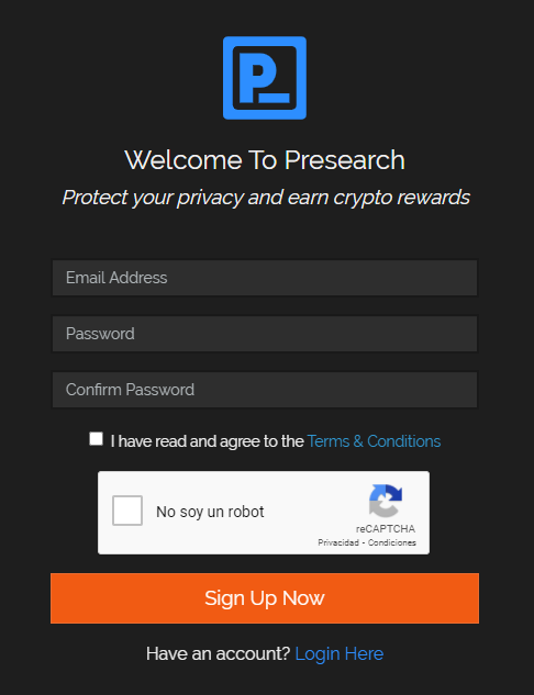 Presearch.org Login